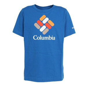 【2点5％、5点10％OFFクーポン 7/22 15時迄】コロンビア（Columbia） 半袖Tシャツ バレークリークショートスリーブ グラフィックシャツ AB7178 432 （キッズ）