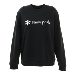 【11/18限定！合計15,000円以上で1000円OFFクーポン】スノーピーク（snow peak） カットソー ロゴスウェットプルオーバー SPS-SW-21SU002BK （レディース）