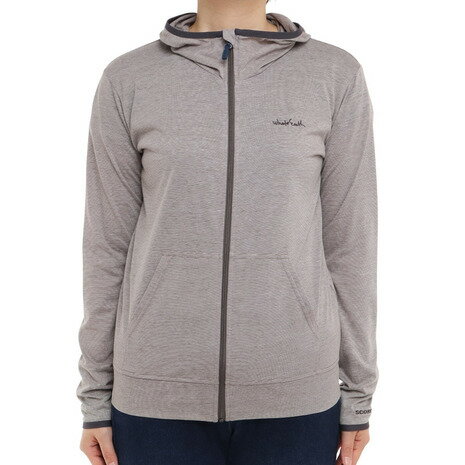 【5点10%OFF!まとめ買いクーポン☆8/11迄】Whole Earth フリースジャケット 虫刺され防止 防虫 防蚊 虫よけ ボーダーフーディー WE27HB24ミディアムグレー 防虫素材「スコーロン」使用 (レディース)通販格安セール情報 楽天 通販