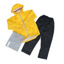 カジメイク(KAJIMEIKU)(キッズ)雨具 防水 子供用 レインスーツ 上下セット 7560 イエロー(4)