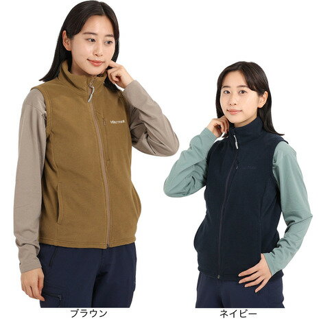 マーモット（Marmot）（レディース）トレッキングウェア 立ち襟ベスト ヒートフリースベスト TOWUJL94XBのサムネイル