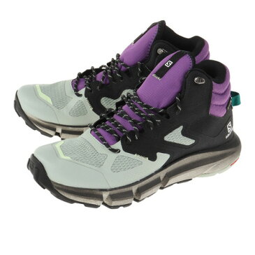 【8/30限定！2点5％、5点10％OFFクーポン】サロモン（SALOMON） PREDICT HIKE MID GORE-TEX Black Aqua Gray L41461000 トレッキングシューズ 登山靴 アウトドア ハイキング 防水 ハイカット （メンズ）