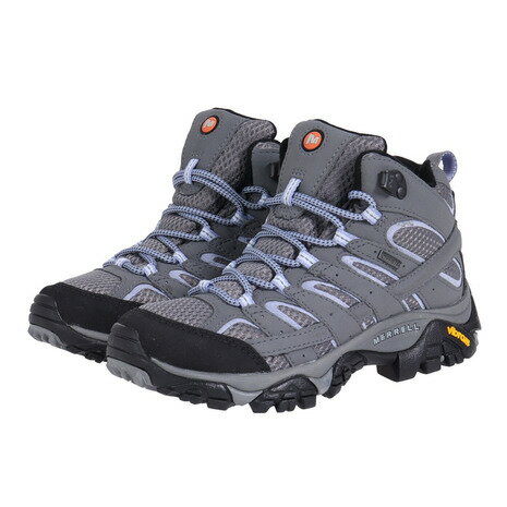 【10%OFFクーポン 9/9 15時迄】メレル（MERRELL） アウトドアシューズ トレッキングシューズ 登山靴 MOAB2 MID GTX モアブ 2 ミッド 06066 GREY ゴアテックス 400g 防水 （レディース）