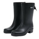 エーグル(AIGLE)(レディース)ミリカ ミッド ラバーブーツ ZZFNB67-001 ブラック レインブーツ 防水 耐久性 ハンドメイド