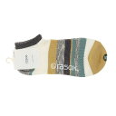 ラソックス(rasox)(メンズ、レディース)トレッキング ソックス 靴下 マルチボーダー・ロウ CA211SN03-100