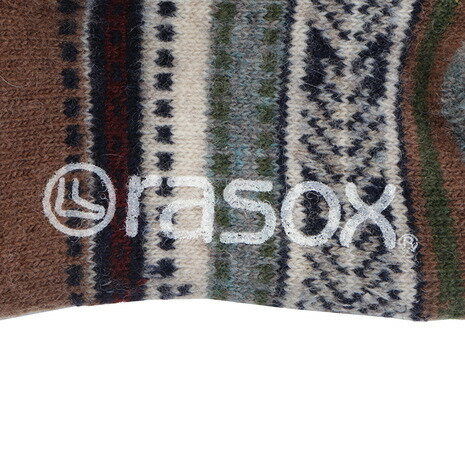 ラソックス（rasox） ジャカードウール・クルー CA132CR04-612