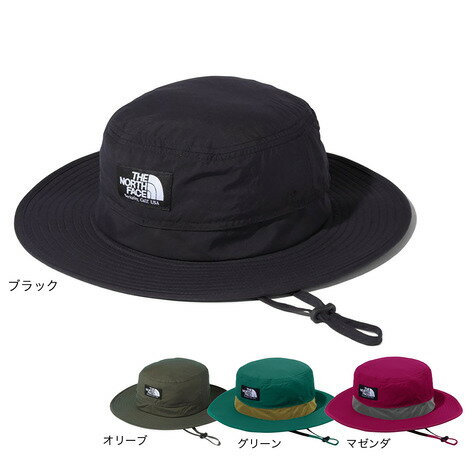 ノースフェイス（THE NORTH FACE）（メンズ）帽子 ハット ホライズンハット NN02336 春 紫外線対策 UVカット 紐付き帽子 サイズ調整 アウトドア