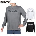 ハーレー(HURLEY)(メンズ)UPF50+ 軽量 速乾 ストレッチ ラッシュガード 長袖 RASH ONE AND ONLY MRG2310033-CGHT
