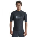 クイックシルバー(Quiksilver)(メンズ)ラッシュガード 半袖 UVカット 速乾 SATURN SR 24SP QLY241024 BLK2