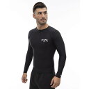 ビラボン(BILLABONG)(メンズ)ラッシュガード 長袖 UVカット 紫外線カット FRONT ZIP BE01A851 BLK(4)