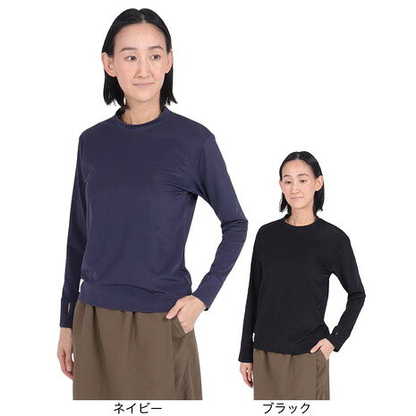 ●素材:ポリエステル82%/ポリウレタン18%●サイズ:【Sサイズ】バスト72〜80cm 【Mサイズ】バスト79〜87cm 【Lサイズ】バスト86〜94cm●アクアホール/UVカット●UVカット機能に加え、肌へのベタ付き感を予防する特殊な生地を採用したプルオーバーTシャツです。凹凸生地の凸部先端のみに撥水加工を行い、ベースの生地には吸水加工。汗や水は凹部に吸収され、汗をかいても水に濡れてもサラサラが続き快適。軽量で洗濯耐久性にも優れています。シンプルなデザインで様々なアウトドアシーンで活躍します。手の甲まで隠れる仕様。●中国製【商品の購入にあたっての注意事項】※一部商品において弊社カラー表記がメーカーカラー表記と異なる場合があります。※ブラウザやお使いのモニター環境により、掲載画像と実際の商品の色味が若干異なる場合があります。※掲載の価格・製品のパッケージ・デザイン・仕様について、予告なく変更することがあります。あらかじめご了承ください。フットマーク FOOT MARK FOOTMARK ヴィクトリア ビクトリア サーフ&スノー Victoria Surf&Snow マリンウエア Lady's Ladys レディース れでぃーす 女性 22ss_rashad_row 22ss_rashad_brand ラッシュガード 長袖 vic_leisureware_lp autlpngsle2023 longsleragud24 10792813901 0241866-19 ネイビー 10792813801 0241866-09. ブラック