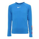 ナイキ(NIKE)(キッズ)ジュニア ラッシュガード スウッシュ長袖ハイドロガード 130~160cm UVカット NESSE739-N458
