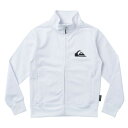 クイックシルバー(Quiksilver)(キッズ)ジュニア 子供用 ラッシュガード 長袖 ジップ UVカット 速乾 M&W ZIP STAND YOUTH 24SP KLY241032 WHT