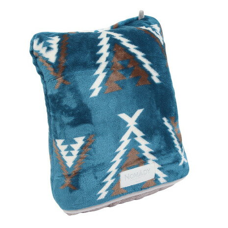 アミナ(amina)(メンズ、レディース)裏ボア NOMADY ブランケット M CCKP4302TQ BLUE ポンチョ 保温