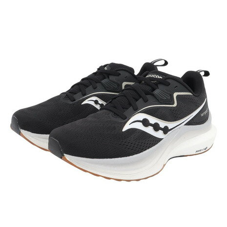  サッカニー（SAUCONY）（レディース）ランニングシューズ ジョギングシューズ テンパス 2 ブラック ホワイト S10973-200 BK/WHT スニーカー