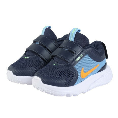 ナイキ（NIKE）（キッズ）ジュニア スポーツシューズ ベルクロ ベルト付き スニーカー スター ランナー 5 TD ネイビー HF7006-403