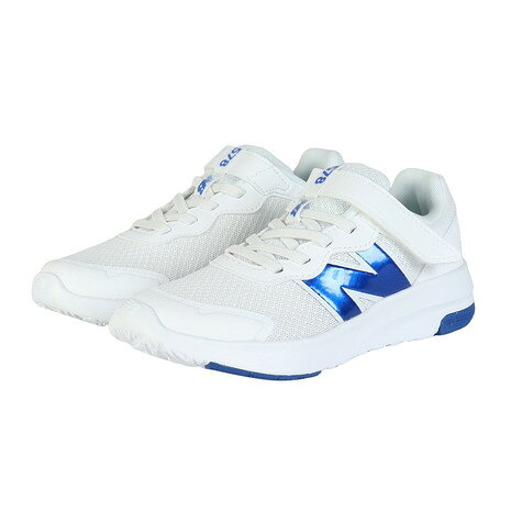 ニューバランス（new balance）（キッズ）ジュニア シューズ バンジー レース ウィズ トップ ストラップ 578 v1 ホワイト ブルー PT578OH W