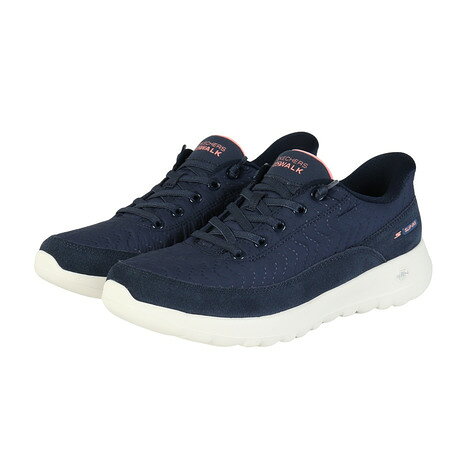 【ポイント最大10倍キャンペーン・要エントリー 4/1 0:00 - 4/1 23:59】スケッチャーズ（SKECHERS）（レディース）ウォーキングシューズ スリップインズ ゴーウォーク JOY ネイビー 125708-NVY