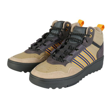 Rakuten - アディダス（adidas）（メンズ）スニーカー スポーツシューズ フープス 4.0 ミッド ウィンター ベージュ JR6704 カジュアルシューズ