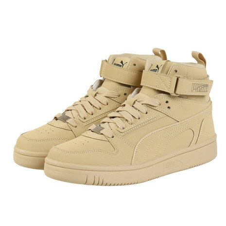 Rakuten - プーマ（PUMA）（メンズ、レディース）スニーカー スポーツシューズ リバウンド ジョイ ハイ ワイド ベージュ 40614702 カジュアル シューズ