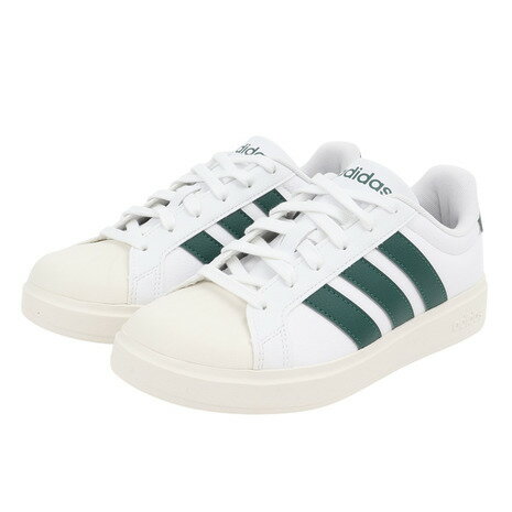 アディダス（adidas）（メンズ、レディース）スニーカー ストリート トーク ホワイト グリーン JP8281 スポーツ カジュアル シューズ