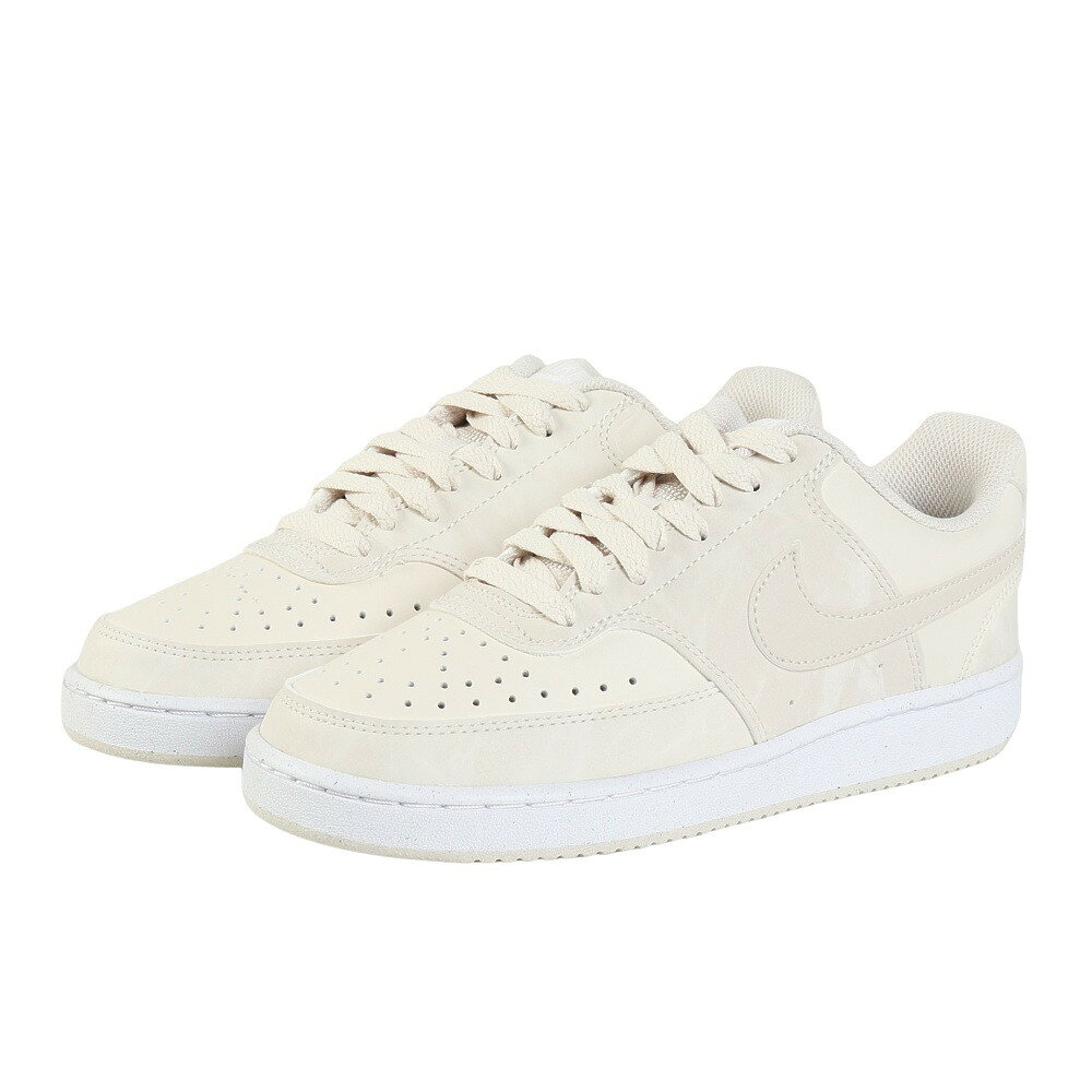 ナイキ（NIKE）（レディース）スニーカー スポーツシューズ コート ビジョン LO NN ベージュ HQ4377-100 カジュアルシューズ