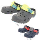 クロックス(crocs)(キッズ)クラシック オールテレイン クロッグ グレー ネイビー 207458 ジュニア シューズ