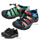 キーン(KEEN)(キッズ) ニューポート H2 NEWPORT H2 ブラック レインボー 1018447 1022824 キッズ シューズ(4)