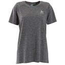 オドロ(ODLO) Tシャツ レディース 半袖 シームレスエレメント クルーネック 312641-15700grey melange (Lady's)
