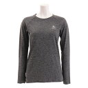 オドロ(ODLO) Tシャツ レディース 長袖 シームレスエレメント 312631-15700grey mel (レディース)