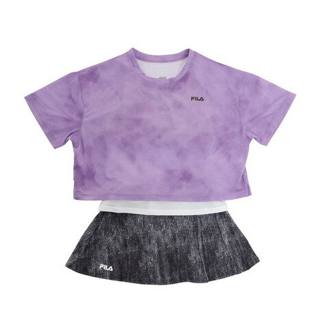 フィラ（FILA）｜フィラ（FILA）（キッズ）水着 3点セット 子供 女の子 タンキニ 半袖 Tシャツ ショ...