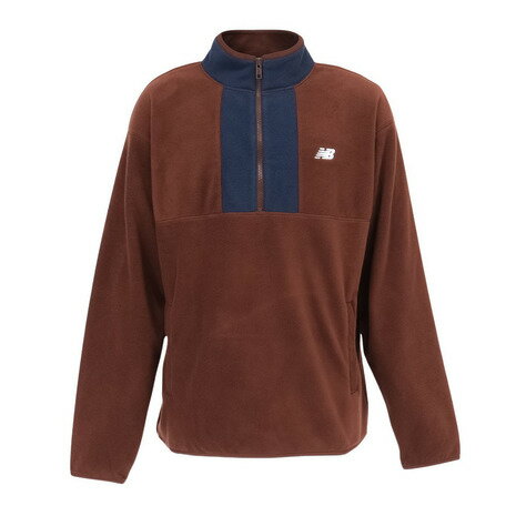 ニューバランス（new balance）（メンズ）フリースクオータージップトップ MT43518ROK