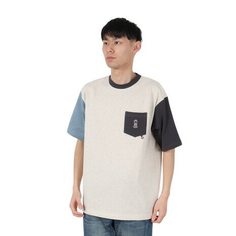 コールマン(Coleman)(メンズ)ポケット半袖Tシャツ X5534A GRY コールマン(Coleman)(メンズ)ポケット半袖Tシャツ X5534A GRY
