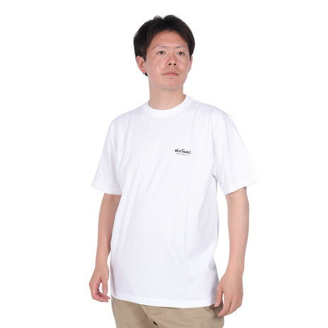 ワイルドシングス(WILD THINGS)(メンズ)バースプレイス 半袖Tシャツ WT24063K-WHITE