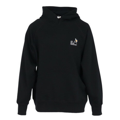 【10％OFFクーポン 11/28 - 12/4迄】ゴースローキャラバン（GOSLOWCARAVAN）（メンズ）刺繍 プルオーバー パーカー 352601 BLK