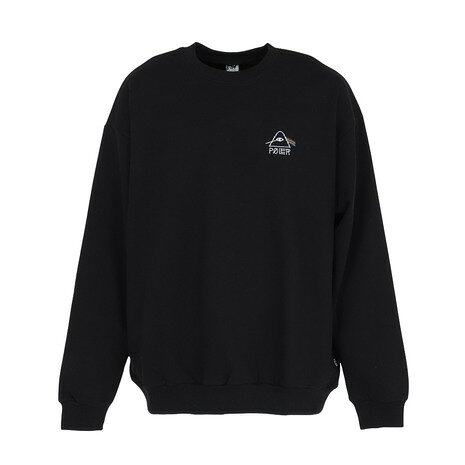 ポーラー（POLER）（メンズ）PSYCHEDELIC LOGO クルー シャツ 253MCV0041-BLK