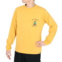 クリフメイヤー（KRIFF MAYER）（メンズ）長袖Tシャツ ロンT キャンプラビットロンT 釣り 2233101-55:YELLOW イエロー 春 トップス ワンポイント