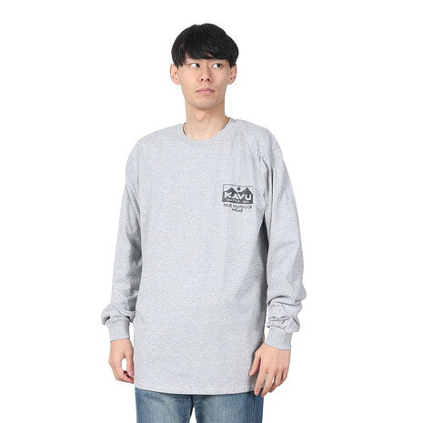 【全商品対象ポイント10倍キャンペーン・要エントリー 3/1(日)限定】カブー（KAVU）（メンズ）トゥルーロゴ ロングスリーブ Tシャツ 19823029