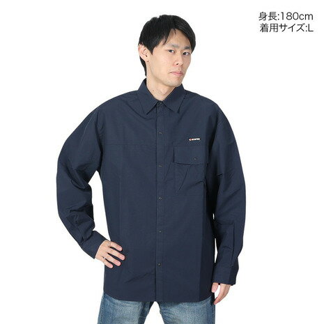 BonFire（BonFire）（メンズ）タフワイド リラックスシャツ 50BNF4FEG2331 NVY