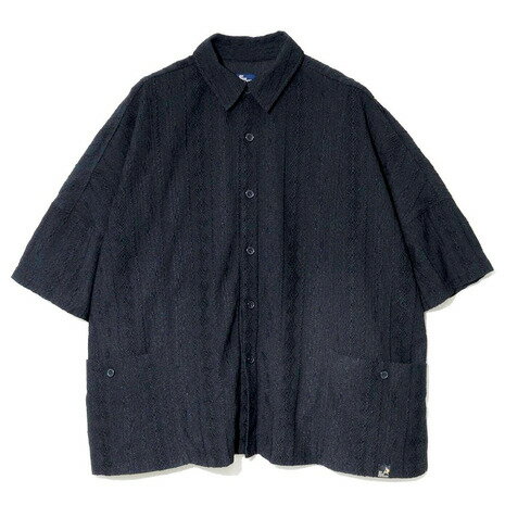 【10％OFFクーポン 11/28 - 12/4迄】ゴースローキャラバン（GOSLOWCARAVAN）（メンズ）シャーリングレースビッグシャツ 344003 BLK