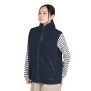 ジャックウルフスキン(JackWolfskin)(レディース)フリースベスト ハイカール ベスト 1710581-1010 ブラック フルジップ 重ね着