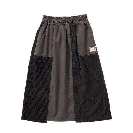 クリフメイヤー（KRIFF MAYER）（レディース）異素材切替スカート 2415125L:17:CHARCOAL