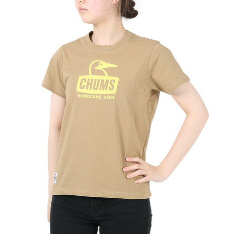 チャムス Tシャツ レディース チャムス（CHUMS）（レディース）ブービーフェイス 半袖Tシャツ CH11-2278-B080 ベージュ