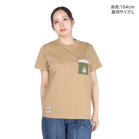 チャムス（CHUMS）（レディース）キャンパークーラーポケットTシャツ CH11-2360