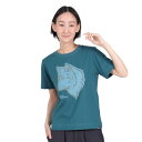 ジャックウルフスキン(JackWolfskin)(レディース)ウルフフェイス Tシャツ 5033821-4299