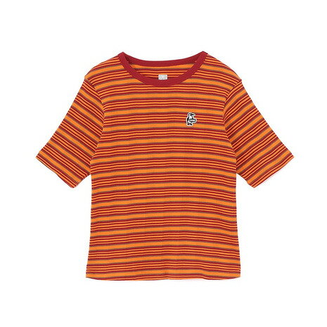 Rakuten - チャムス（CHUMS）（レディース）半袖 ストレイタム リブ スリムTシャツ CH18-1377-D033