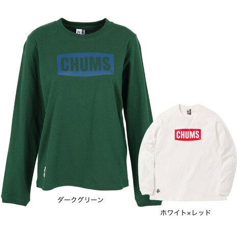 チャムス ペアTシャツ チャムス（CHUMS）（レディース）長袖Tシャツ ロンT ロゴロングスリーブTシャツ CH11-2273 春 トップス ロゴ 綿100 厚手