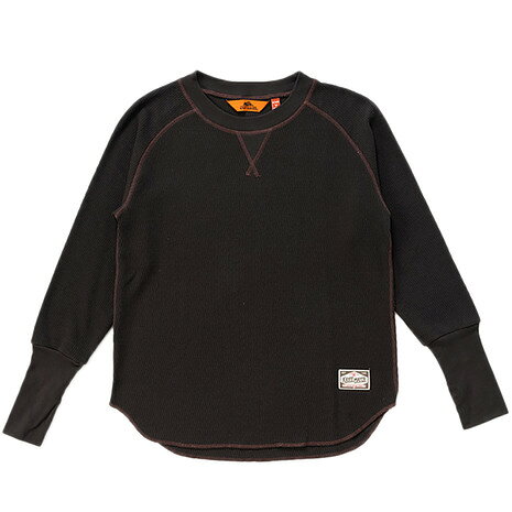 【全商品対象ポイント10倍キャンペーン・要エントリー 3/1(日)限定】クリフメイヤー（KRIFF MAYER）（レディース）アームウォーマー風 ロンT 長袖Tシャツ 2417834L:17:CHARCOAL