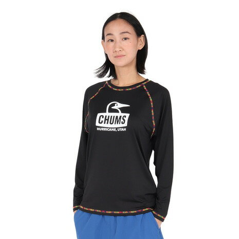 チャムス（CHUMS）（レディース）スプラッシュ ブービー フェイス 長袖 Tシャツ CH11-2541-K094