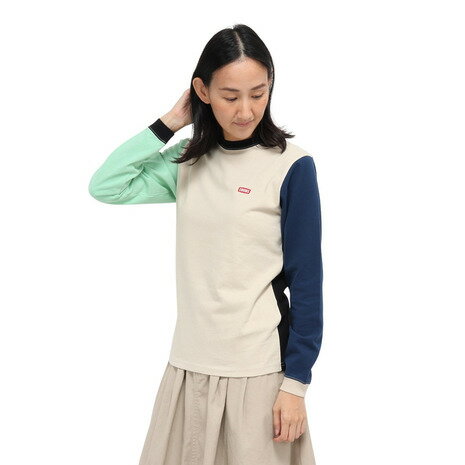 チャムス（CHUMS）（レディース）ブービーロゴ ブラッシュド ロングスリーブTシャツ CH11-2668-C110